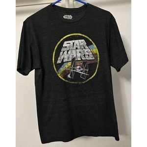 STAR WARS Men's Medium T-shirt Dark Gray Heather Black Medium